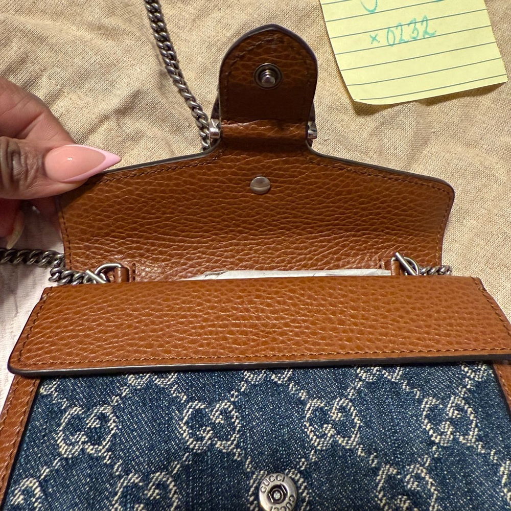 GUARANTEED AUTHENTIC***Gucci GG Marmont Flap Bag Diagonal Quilted GG Canvas - Picture 2 of 5